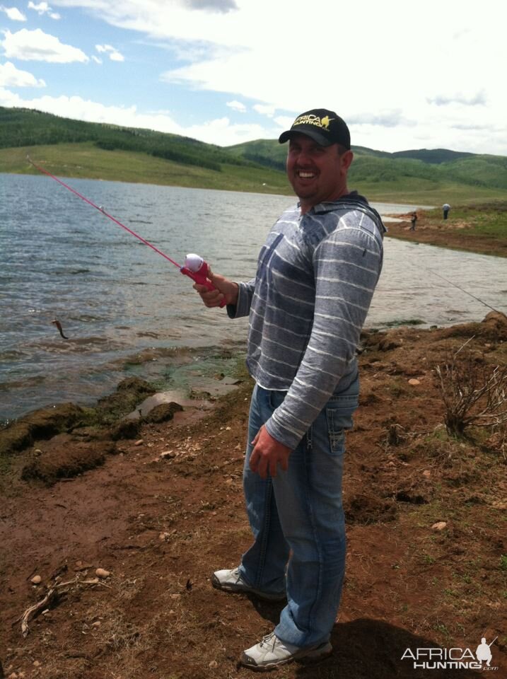 Me fishing in Utah in one of AH caps last week