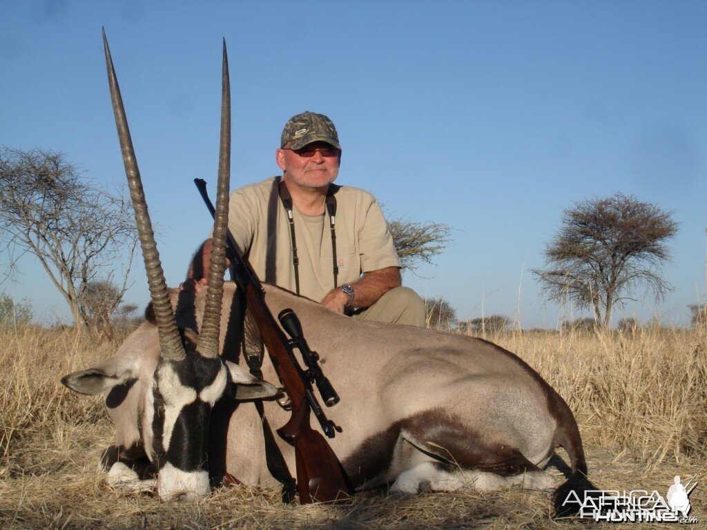 Oryx hunted in Namibia