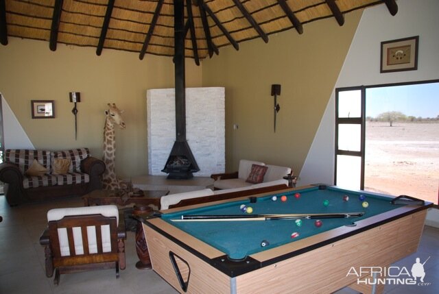 Our Namibian Accommodation Entertainment Area