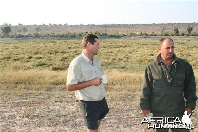 Outfitter/PH Vaughan Fulton in jacket with my PH Dries Alberts.