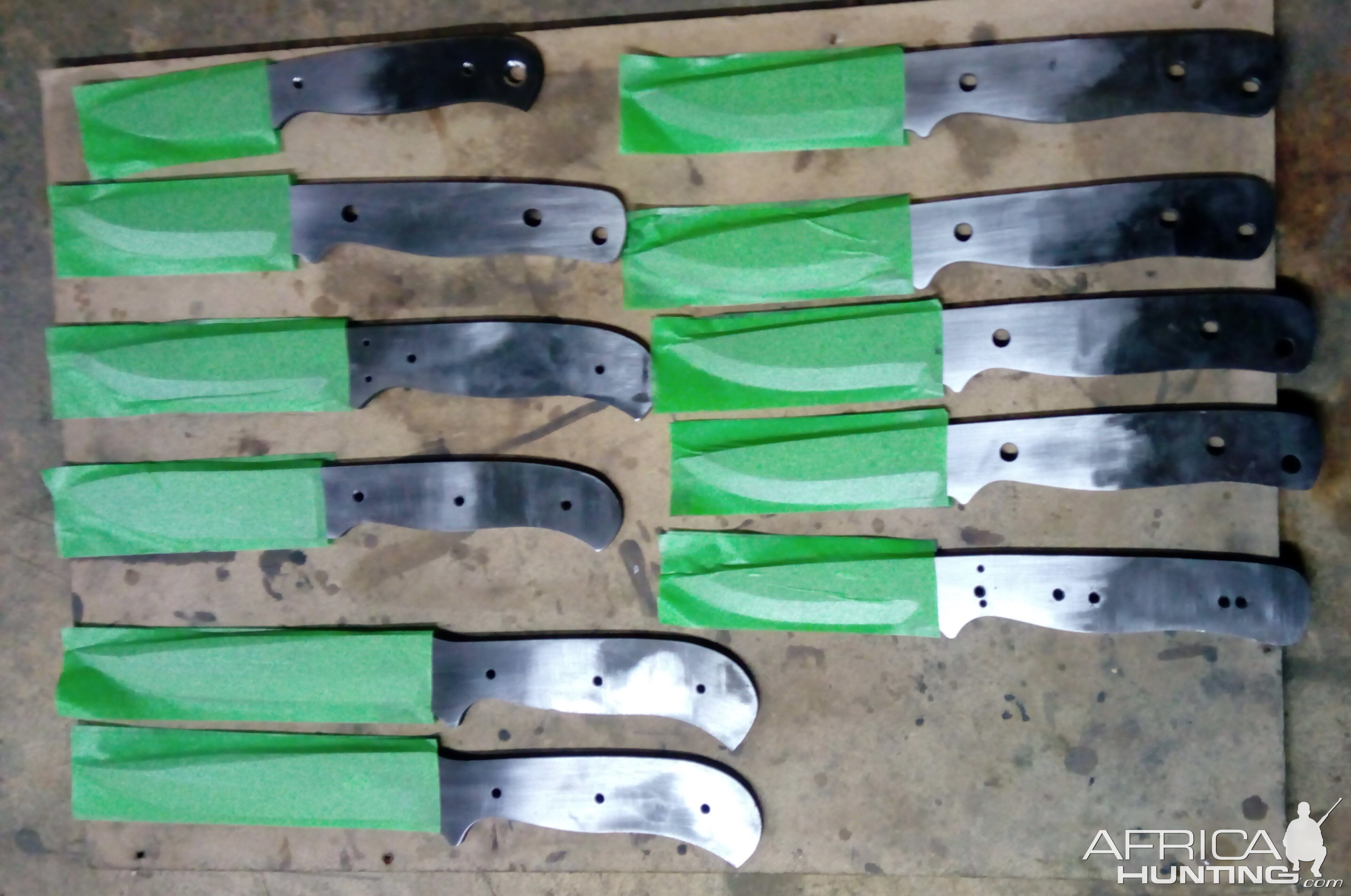 Process of making of Hunting Knives