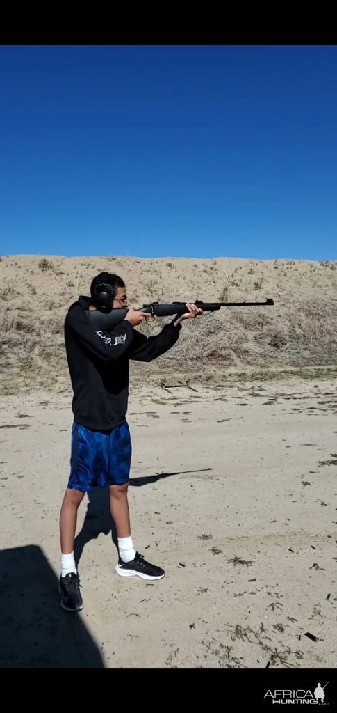 Range Shooting CZ 416 Rigby Rifle