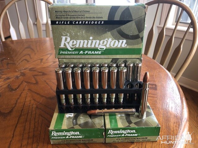 Remington Factory .416 Magnum Ammunition