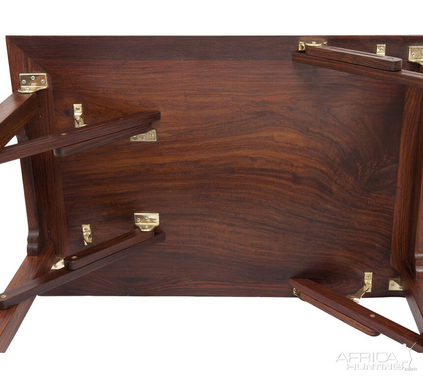 Rosewood Kruger Folding Table from African Sporting Creations
