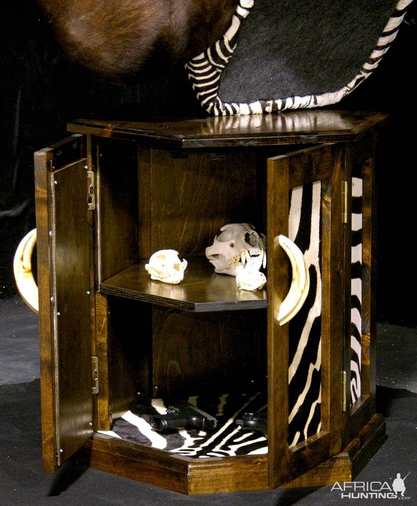 Sable & Zebra Pedestal Custom Base Taxidermy