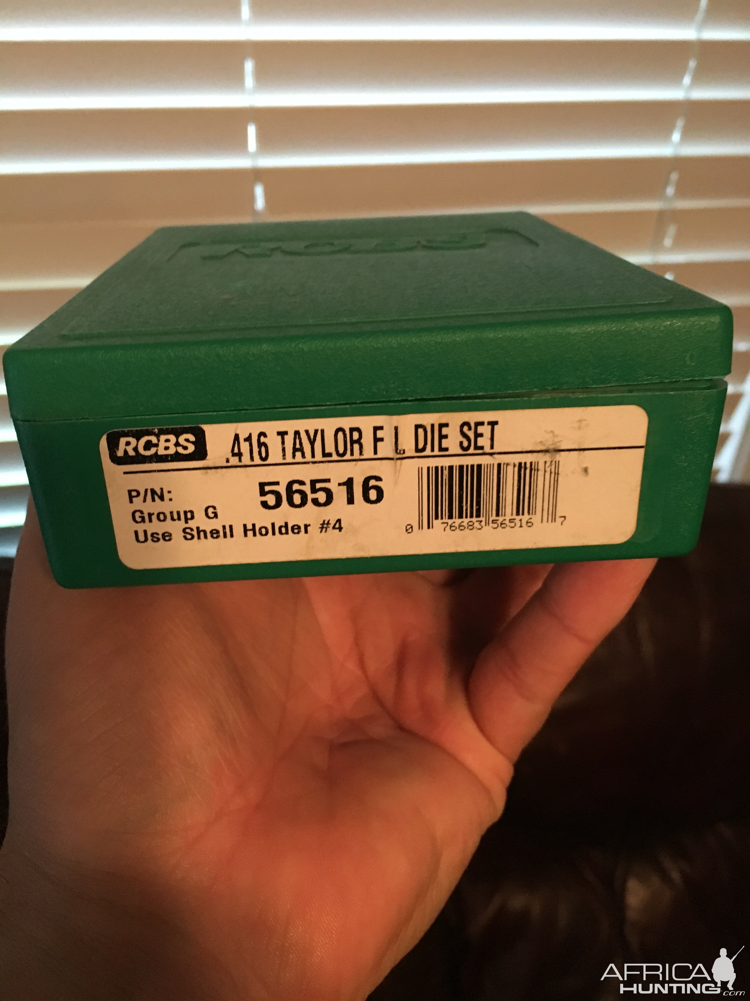 Set of RCBS 416 Taylor Reloading Dies