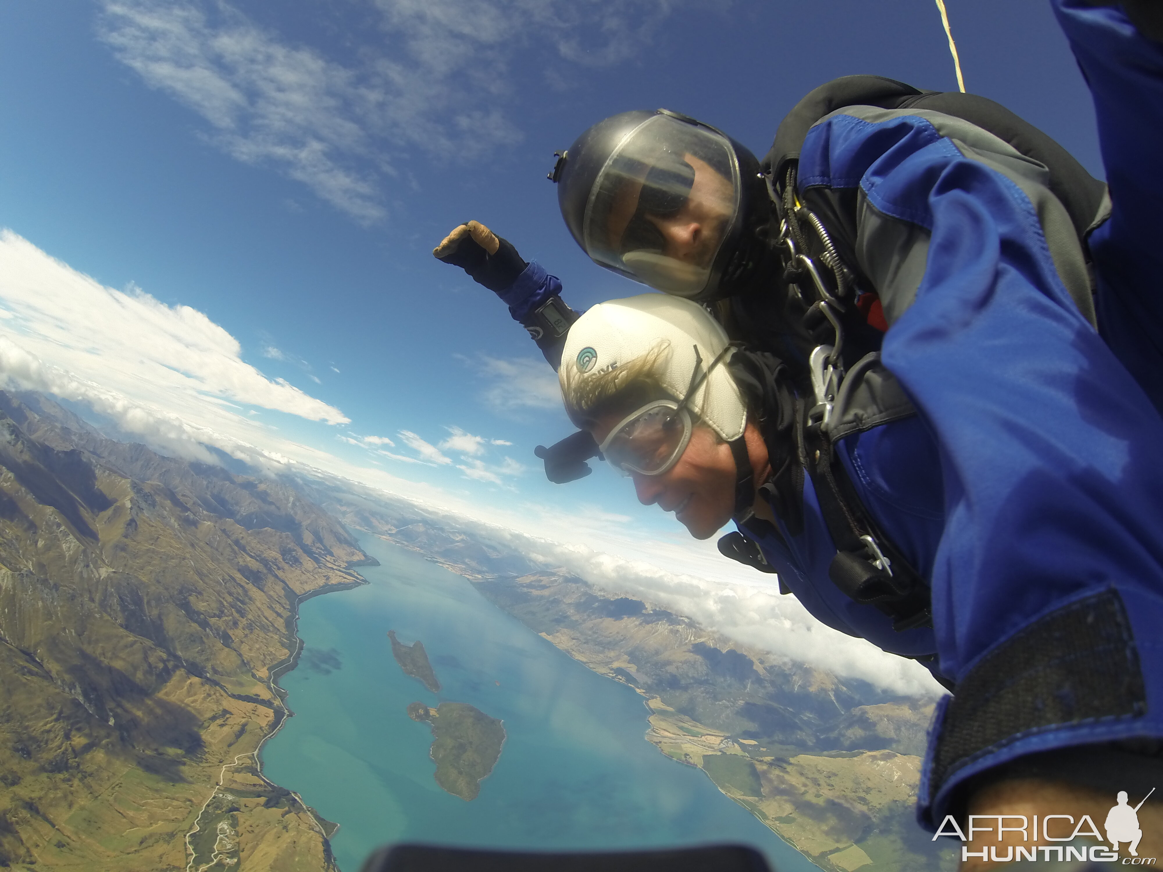 Sky Diving over the Southern Alps out of Queenstown New Zealand