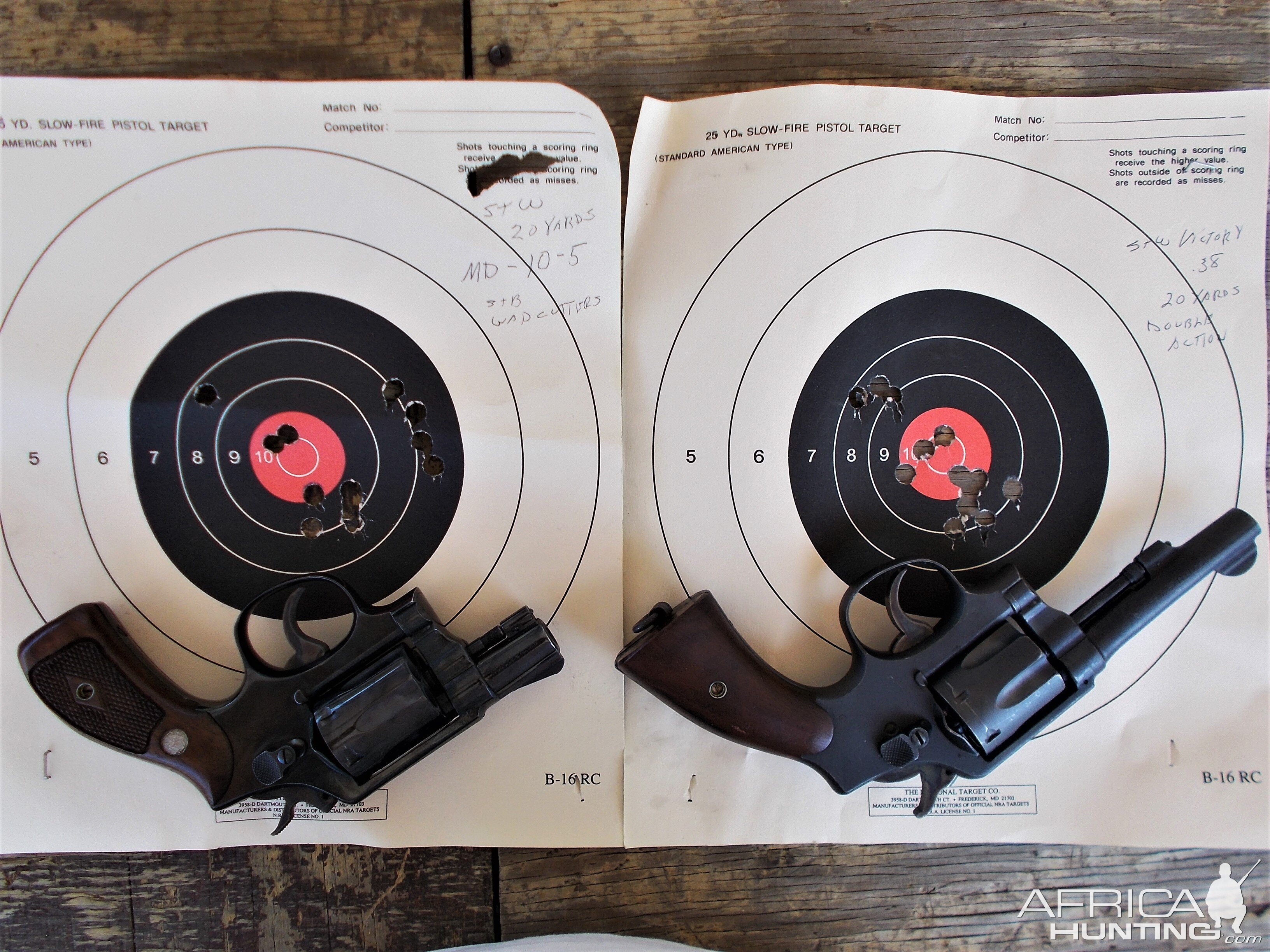 Smith& Wesson 38 Special Revolver Range Shots