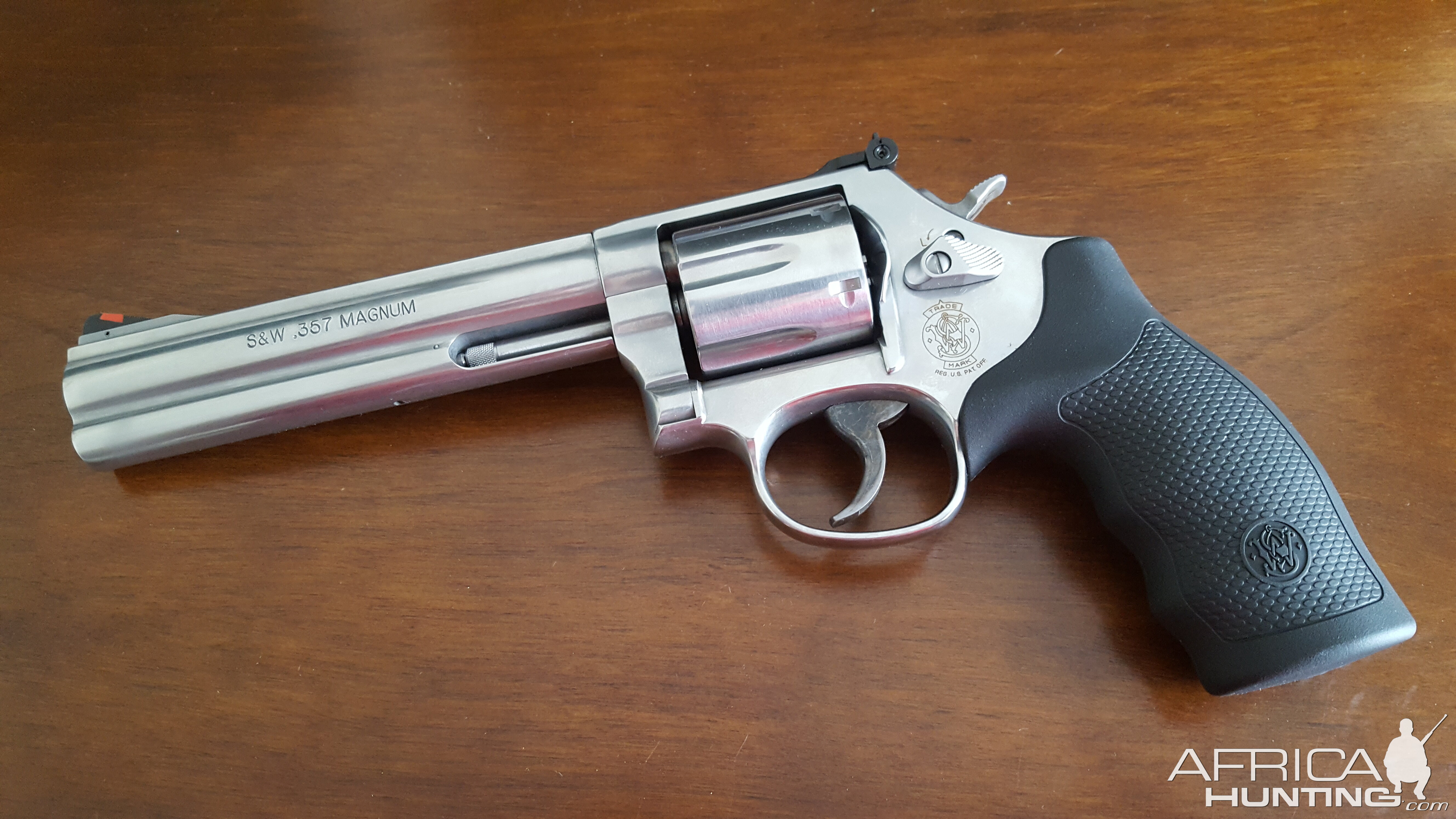 Smith & Wesson 686 revolver chambered in .357 Magnum