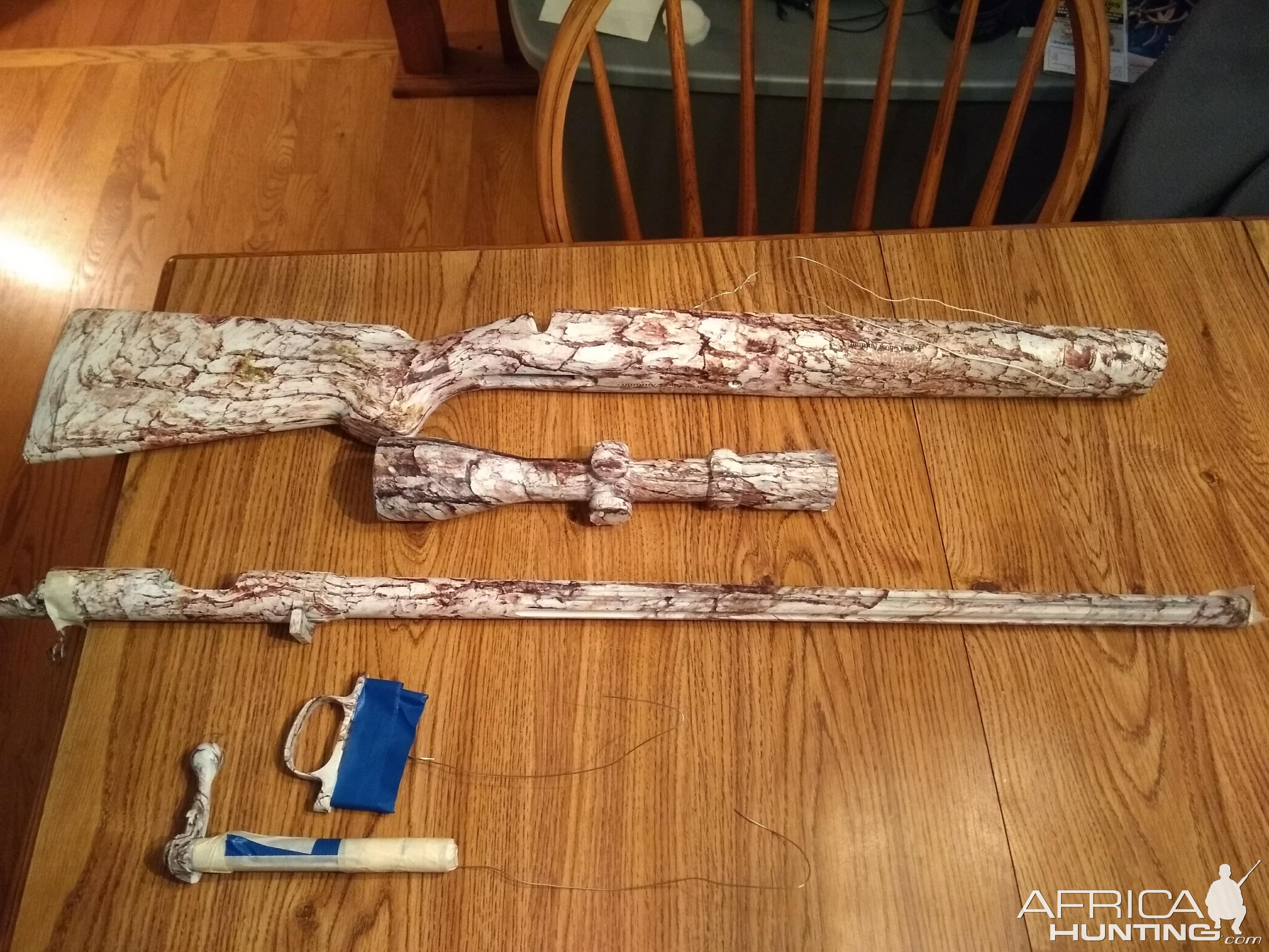 Snow Camo Smokeless Muzzleloader Rifle