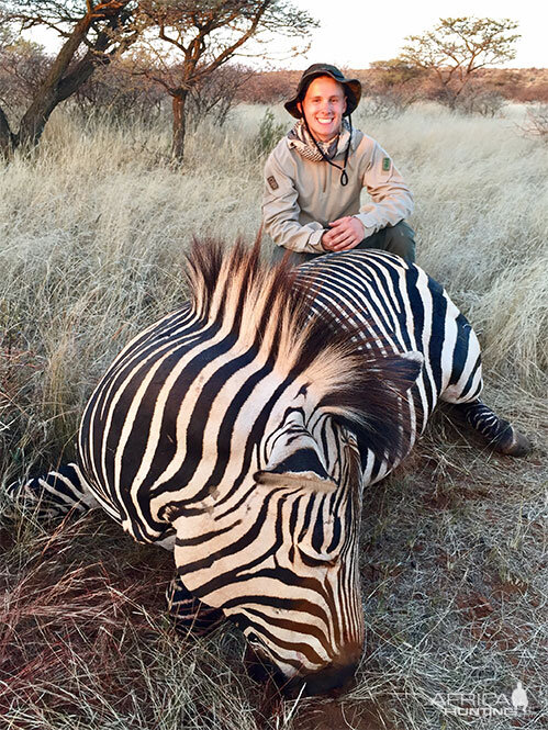 South Africa Hunting Hartmann's Mountain Zebra