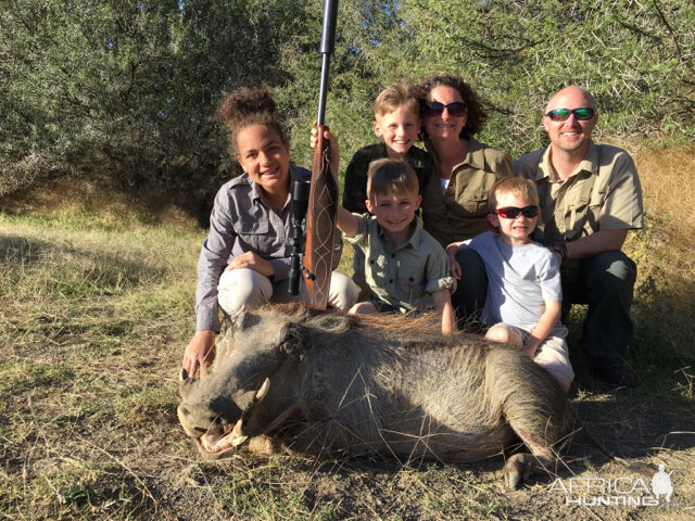 South Africa Hunting Warthog