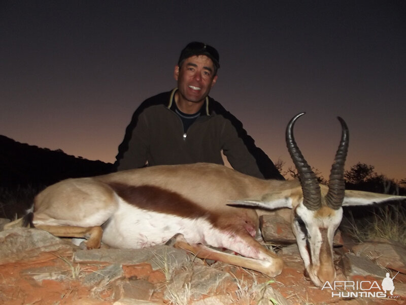 Springbok hunt with Wintershoek Johnny Vivier Safaris