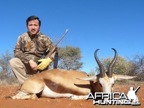 Springbok hunt with Wintershoek Johnny Vivier Safaris