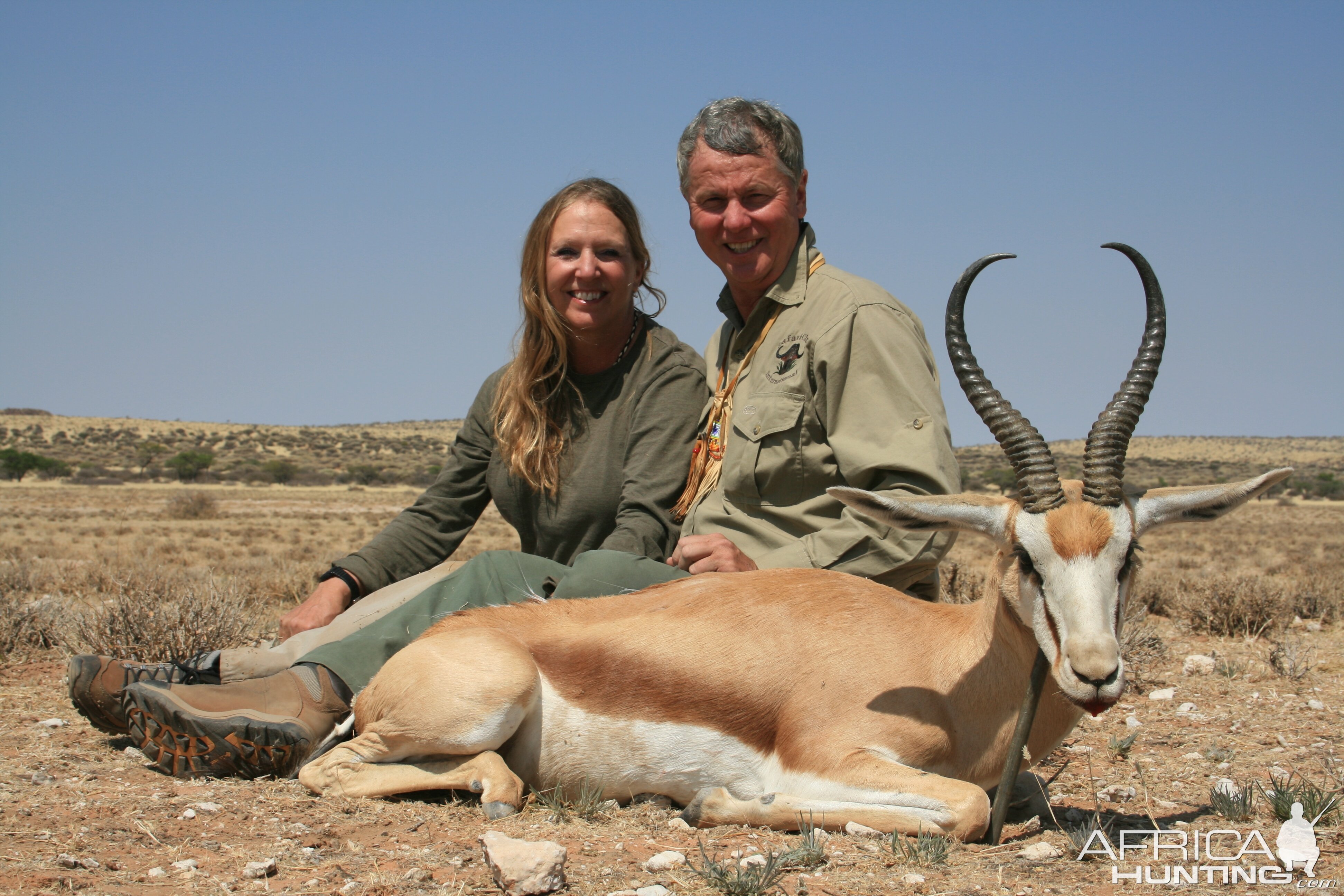 Springbuck trophy with Kowas Hunting Safaris