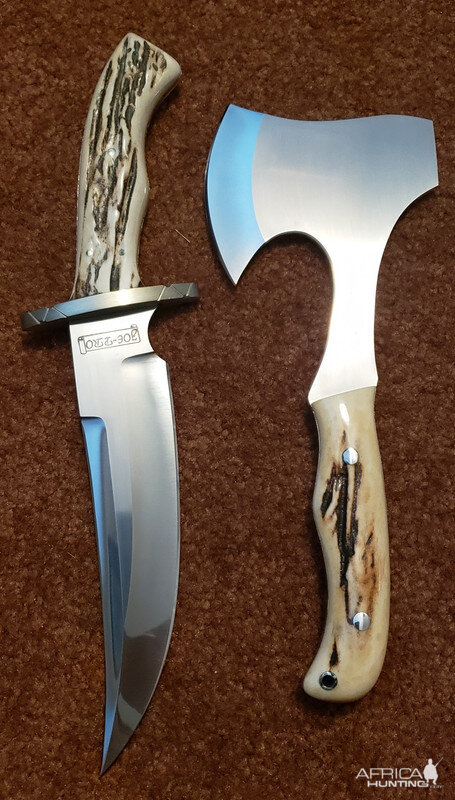 Stag Knife & Axe Set