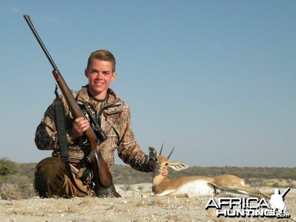 Steenbok hunted at Westfalen Hunting Safaris Namibia