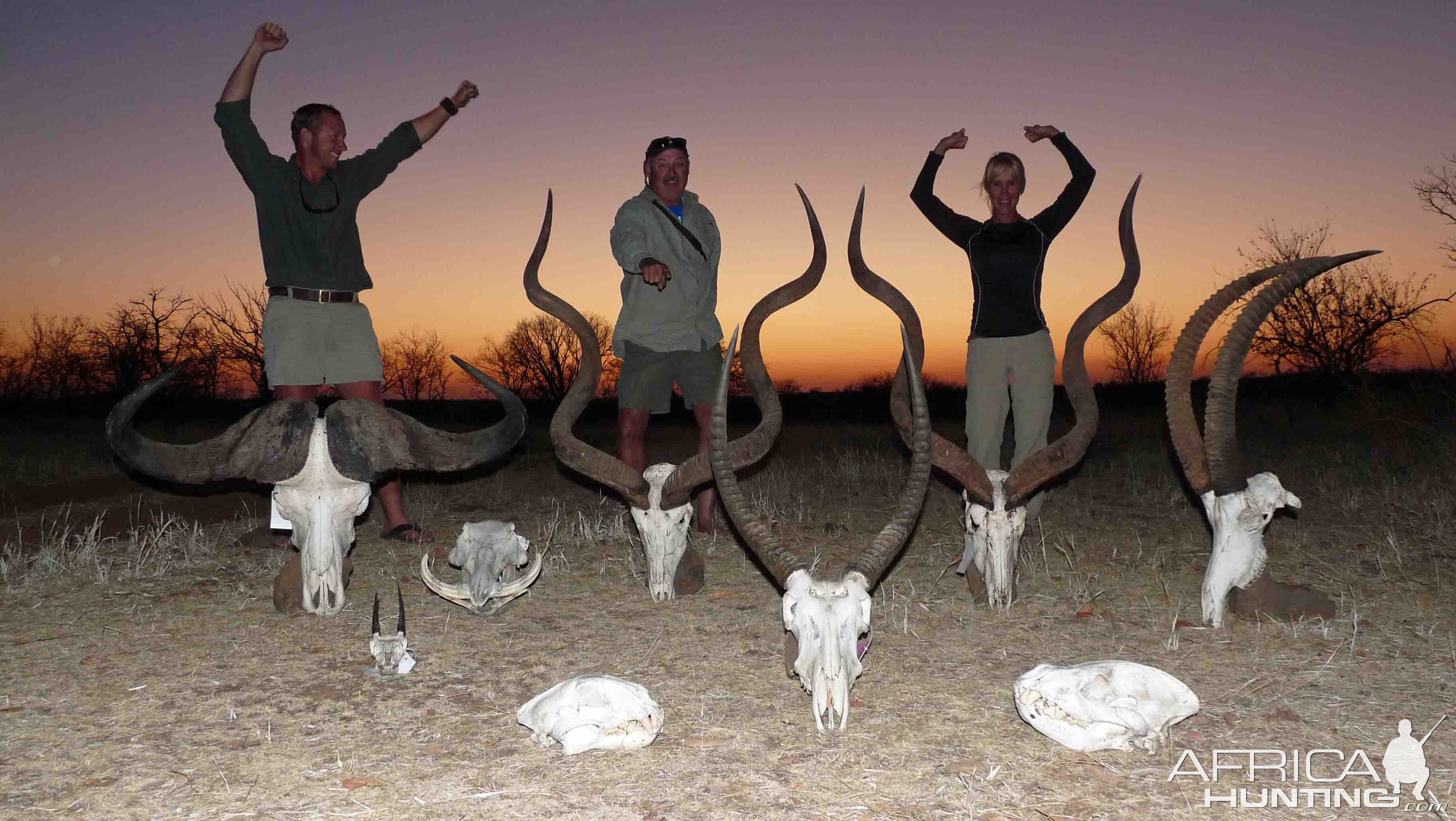 Success...this safari included a 60" Kudu, 45" buff, monster leopard, serval and more.