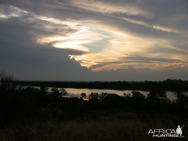 Sunset after the showers passed by, South Africa