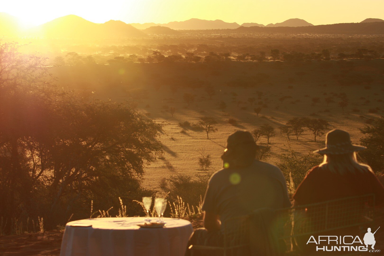 Sunset in Namibia