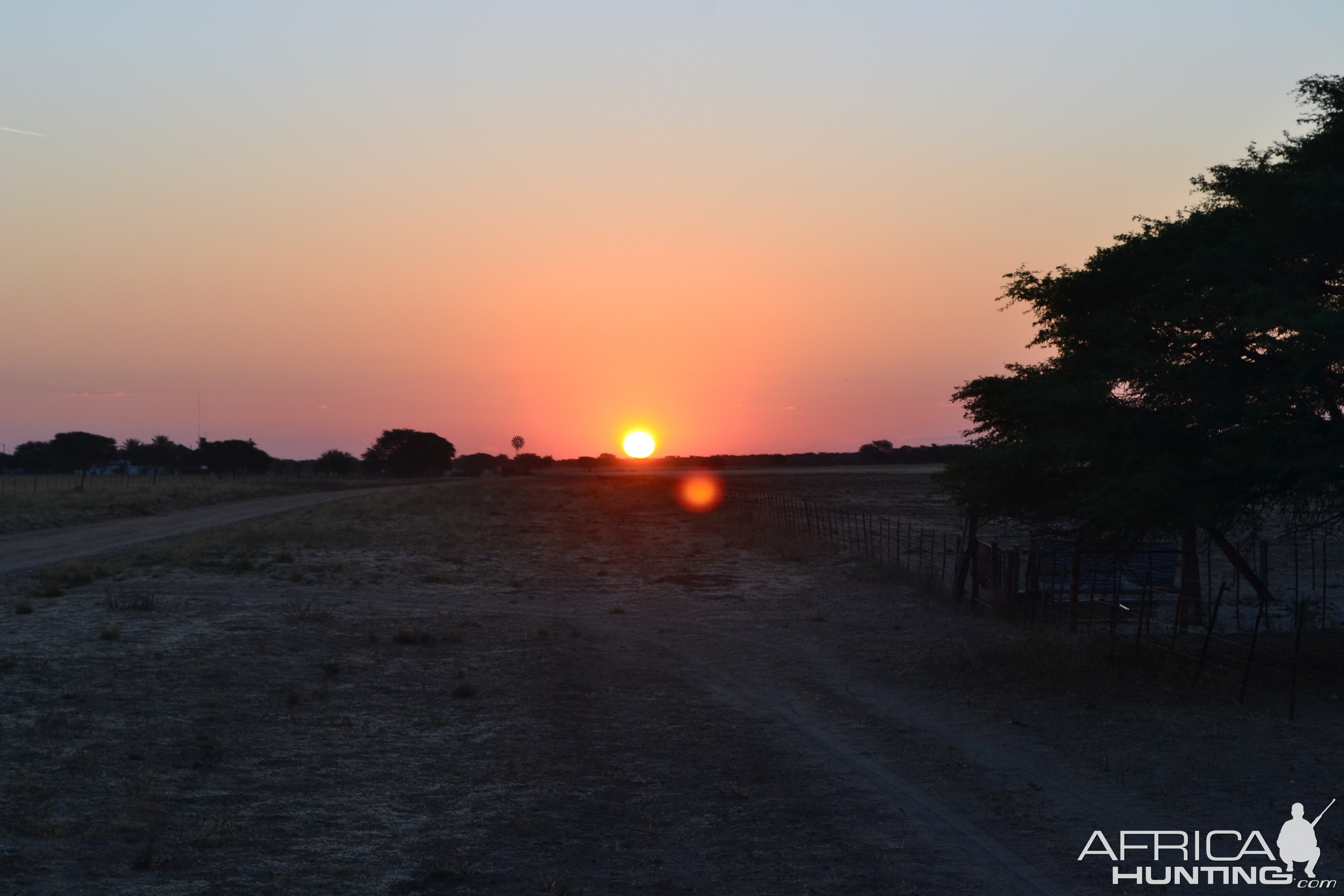 Sunset in Namibia