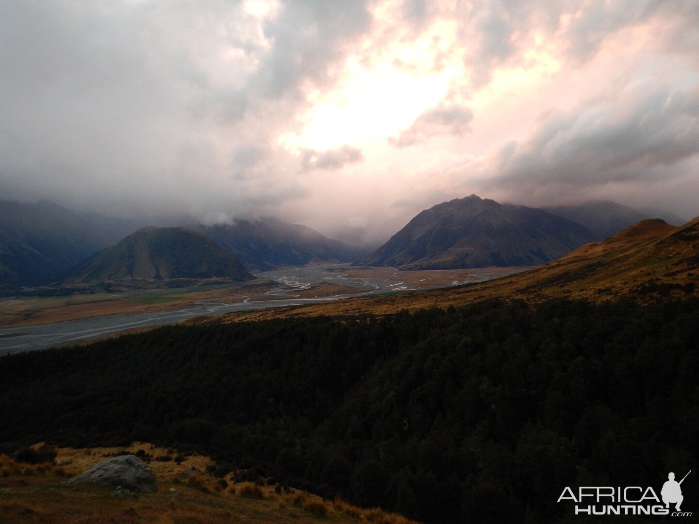 Sunset in New Zealand