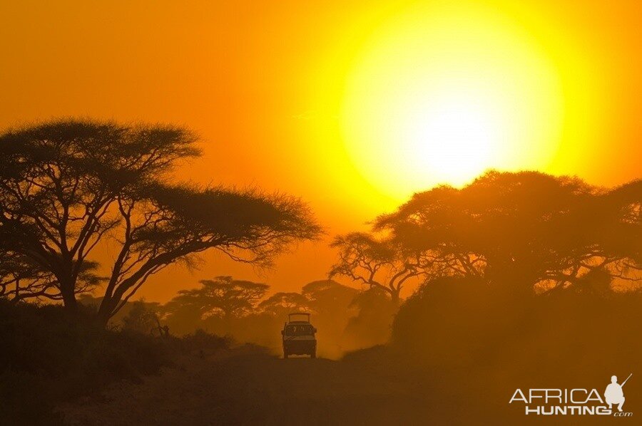 Sunset in Zambia