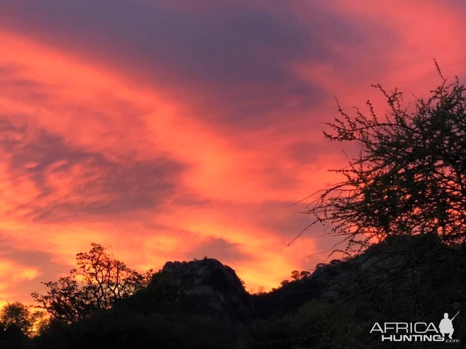 Sunset in Zimbabwe