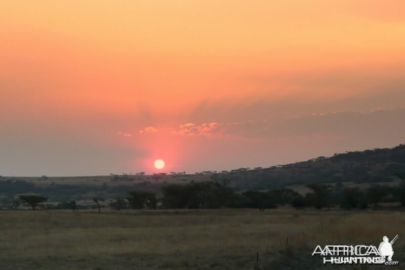 Sunset KZN province of South Africa