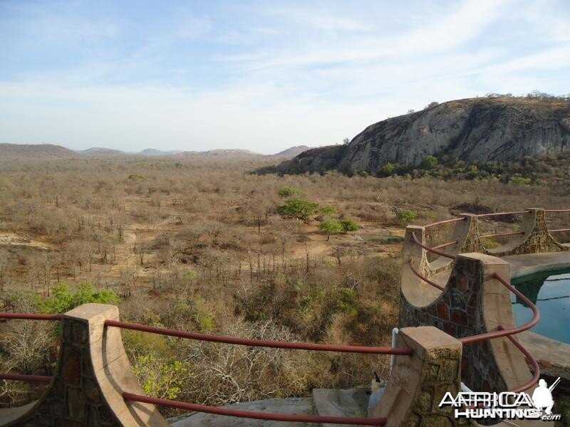 The view from the chalet at Touch Africa Safaris