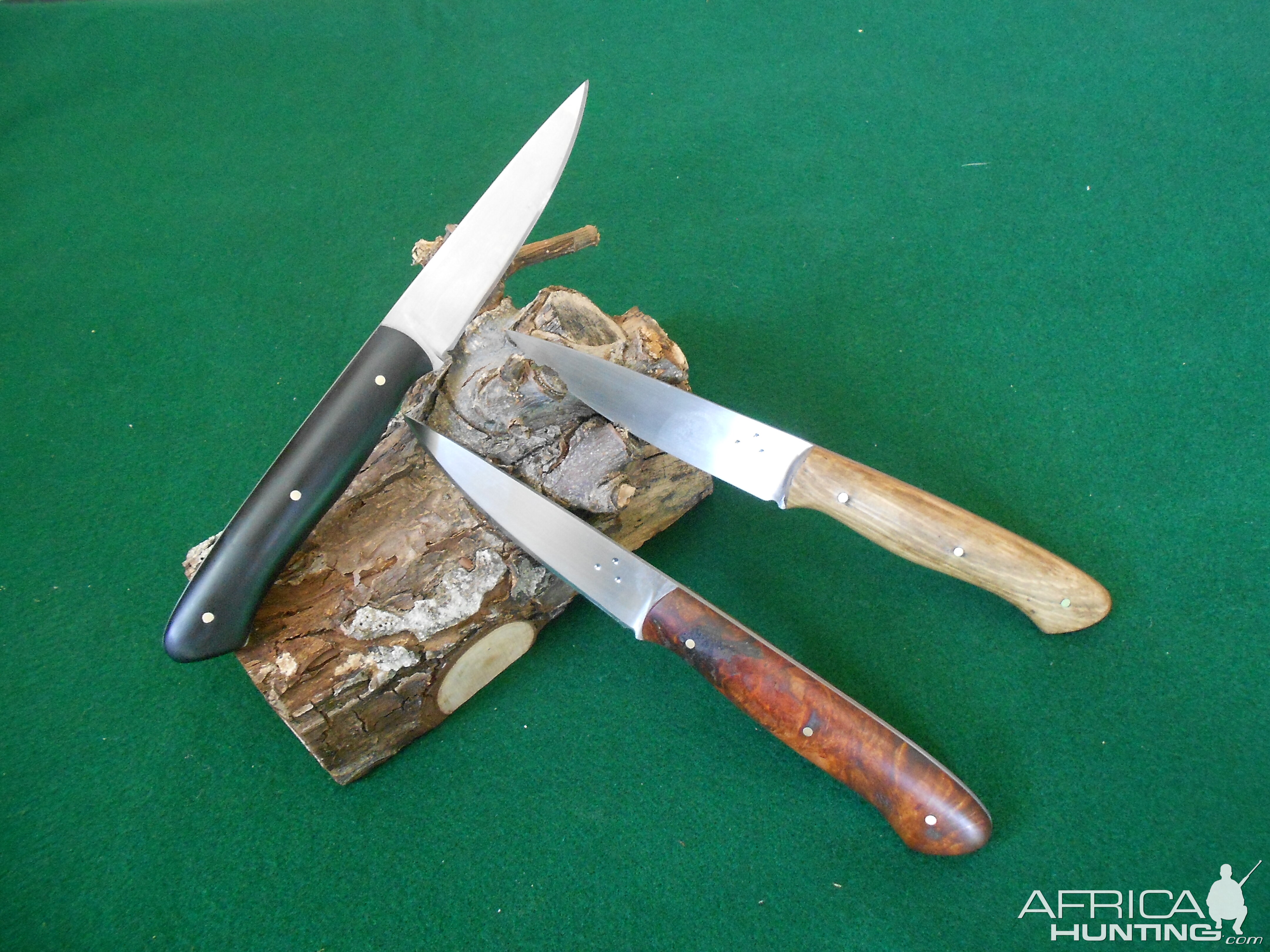 Trio of upland gamebird knives