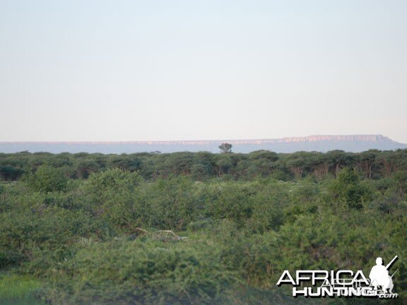 View of the Waterberg Plateau in Namibia