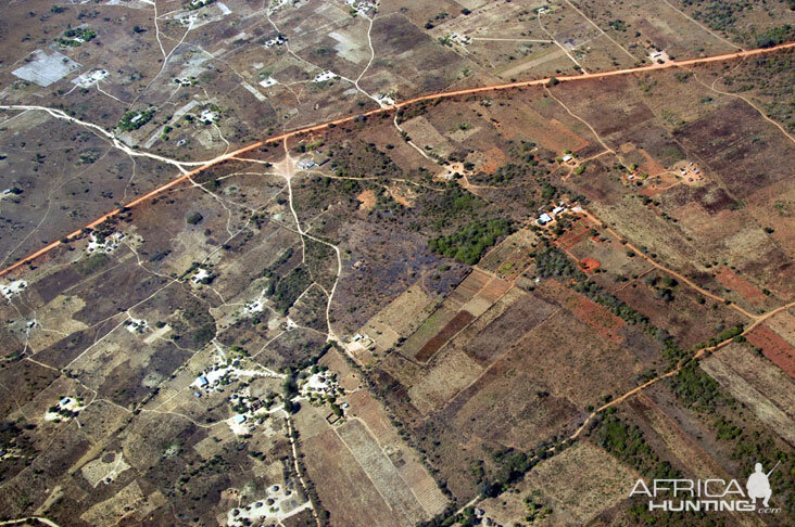 View of Zambia From The Plane