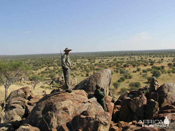 Viewing the area while Hunting