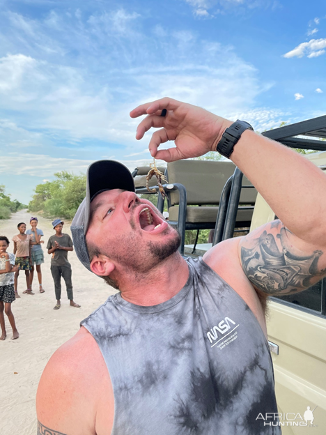 Visiting the local communities in Namibia