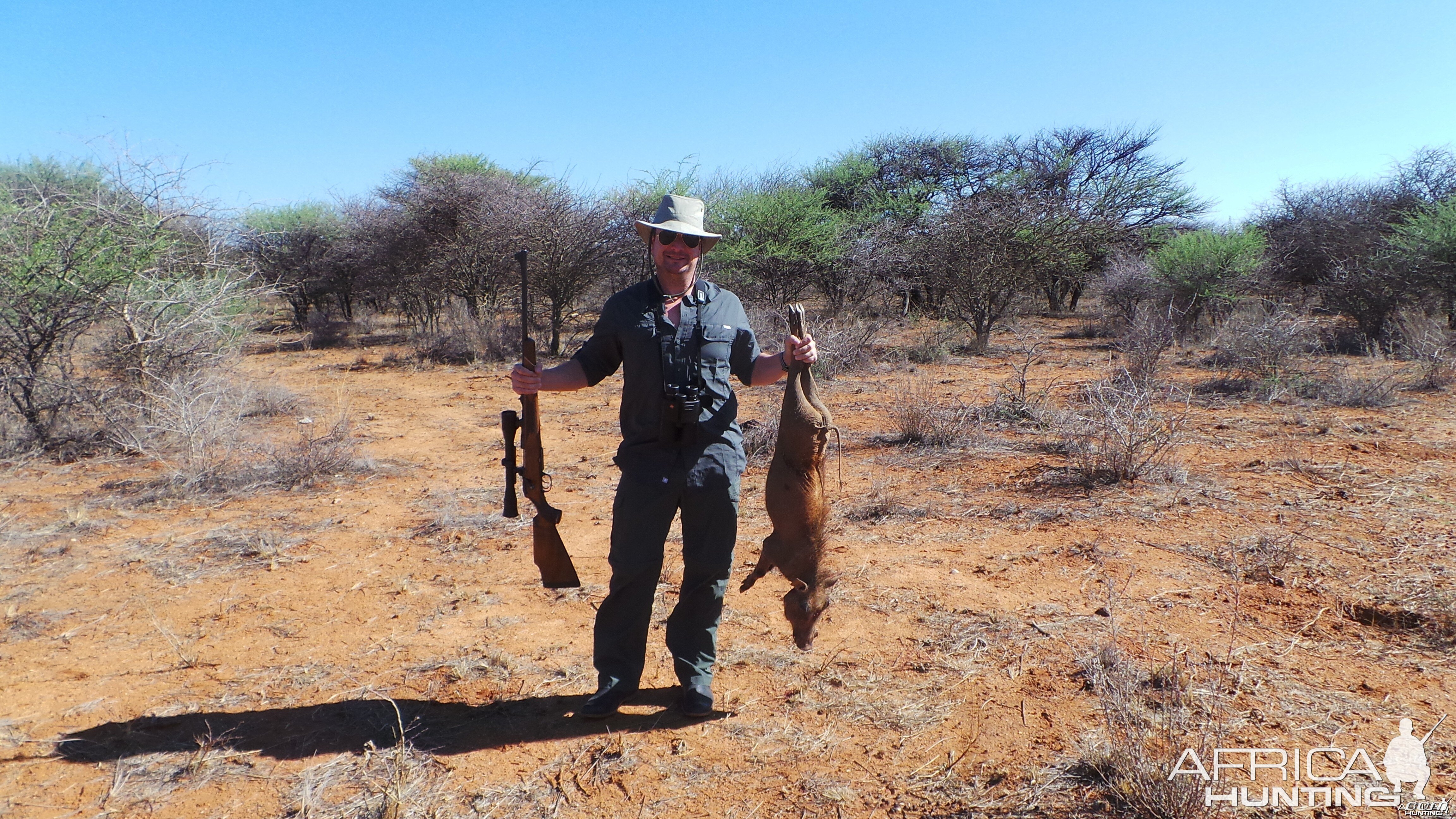 Warthog hunted with Ozondjahe Hunting Safaris in Namibia