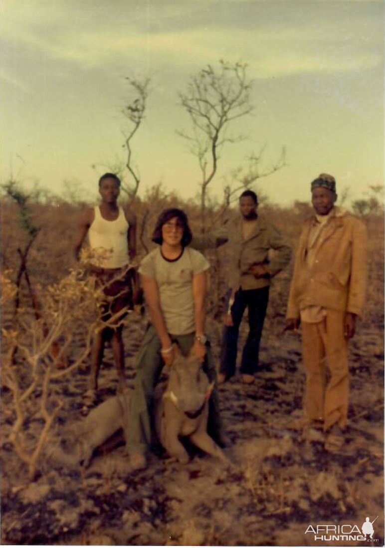 Warthog Hunting Upper-Volta 1975