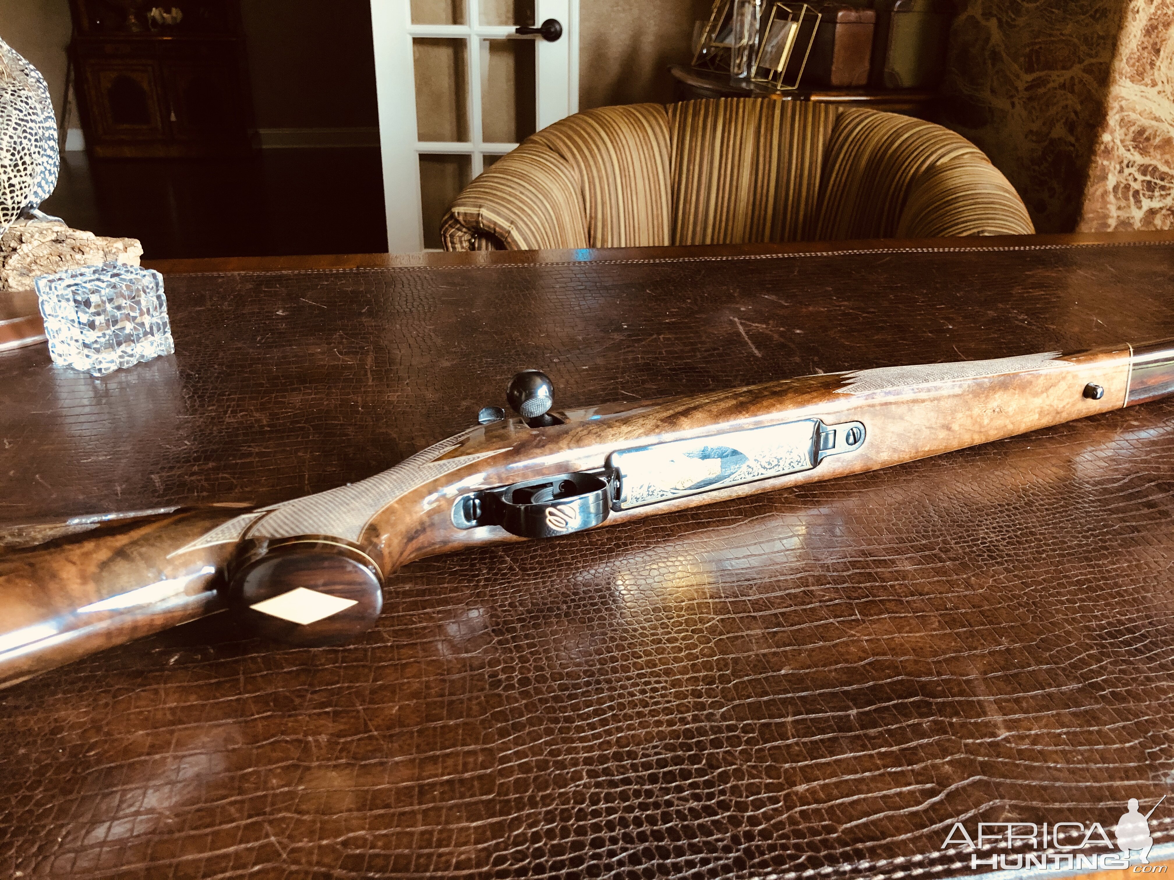 Weatherby Mark V Royal Ultramark Custom 375 H&H Rifle with 23" barrel