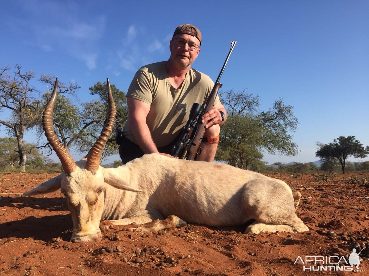 White Blesbok Hunt in South Africa