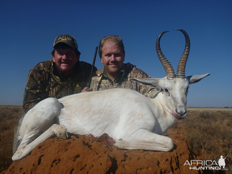 White Springbok hunt with Wintershoek Johnny Vivier Safaris