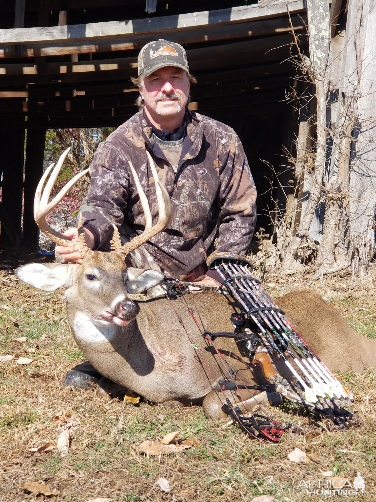 White-tailed Deer Bow Hunting Western Kentucky USA