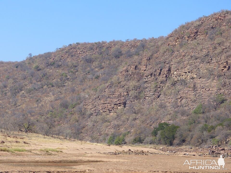 Wild and rugged country upstream along the Mogol River