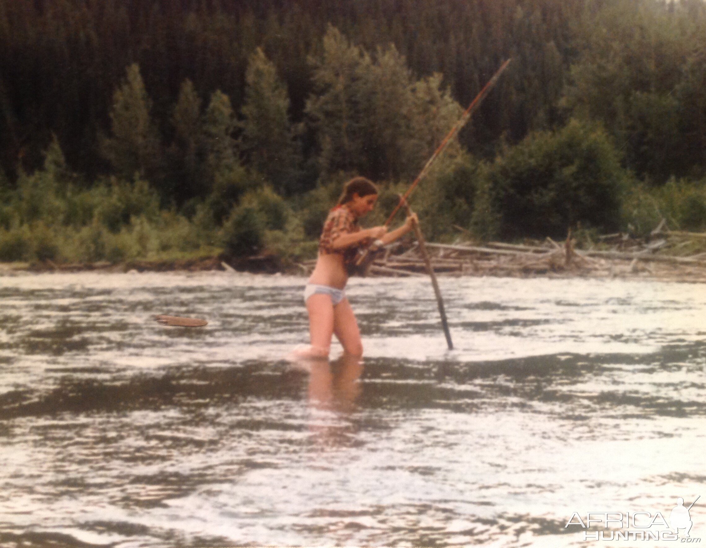 Wilderness river crossing 1980