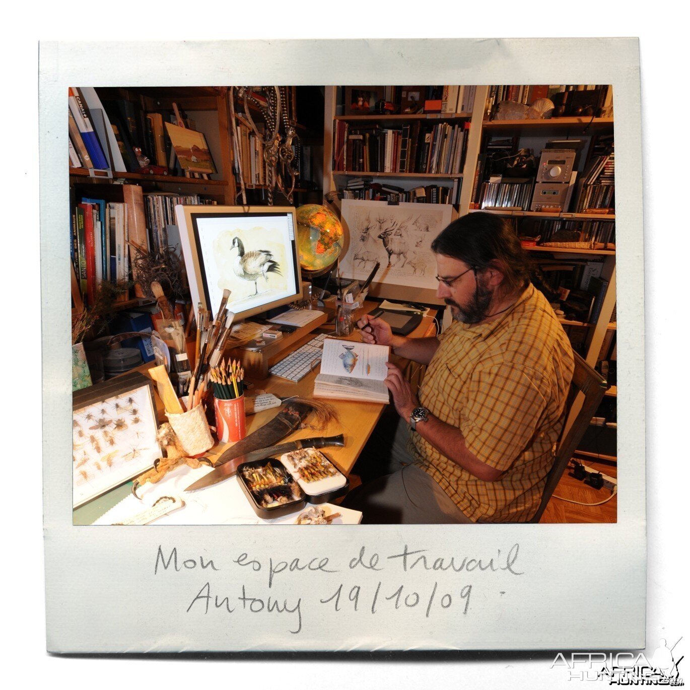 Wildlife Artist Marcello Pettineo - In His Studio