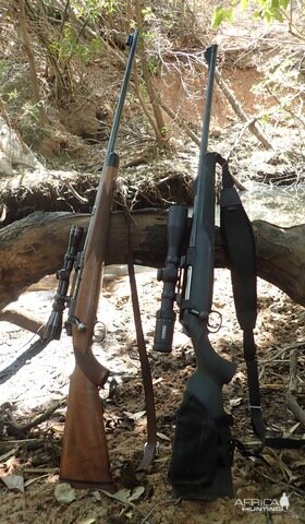 Winchester 1950s Pre 64 Supergrade 300 H&H Rifle & 185 TTSX Rifle
