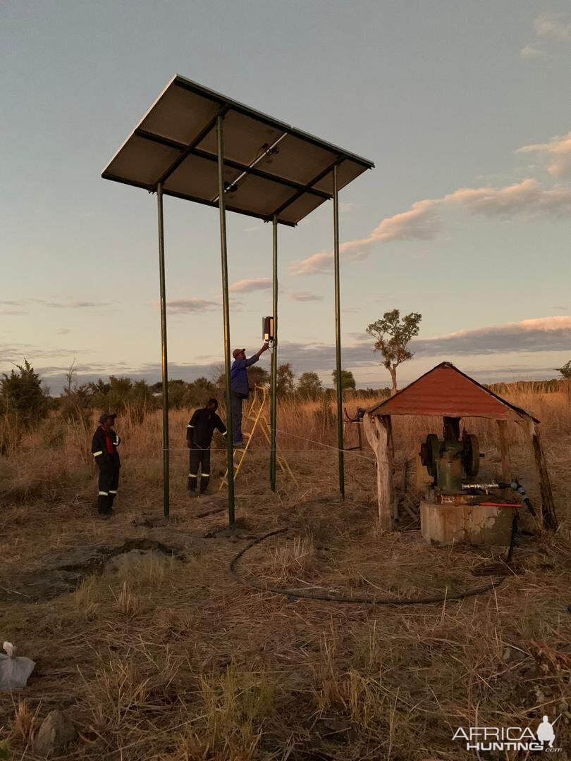 Work in progress - Building a new camp Zimbabwe