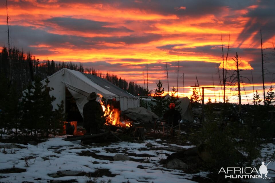 Wyoming Sunset in the fall