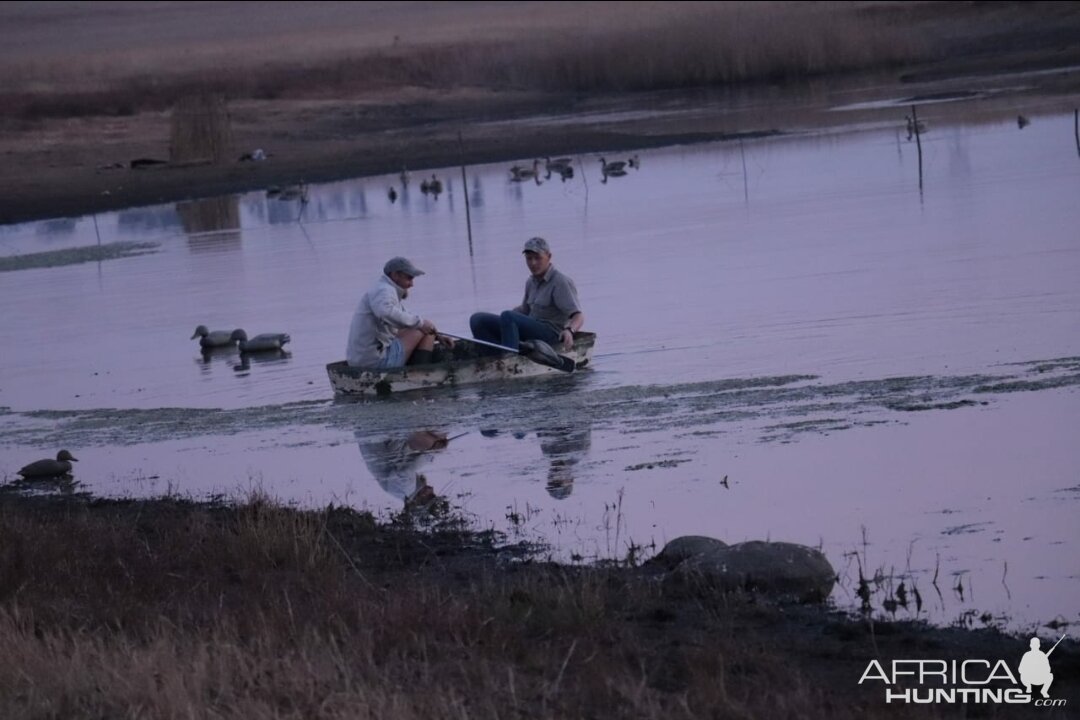 Young guys cleaning up after a brilliant Duck shoot!