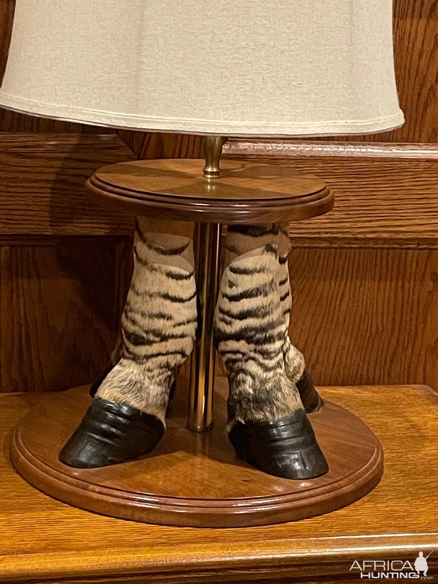 Zebra Feet Lamp