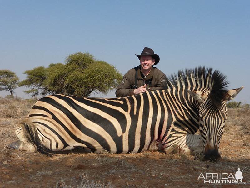 Zebra hunt with Wintershoek Johnny Vivier Safaris